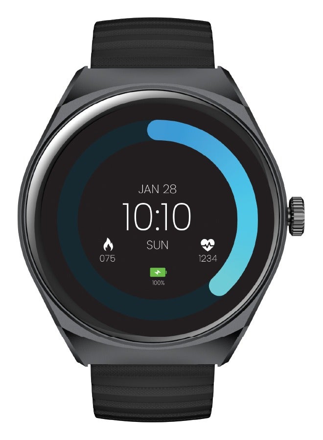 Seeken Gravity Next Gen 2 Smart Watch | Smart Watches for Men | Watches for Women | Bluetooth Calling & Health Monitoring | 1.38" TFT Display | IP67 Waterproof | Long Battery Life | Black - Image 1