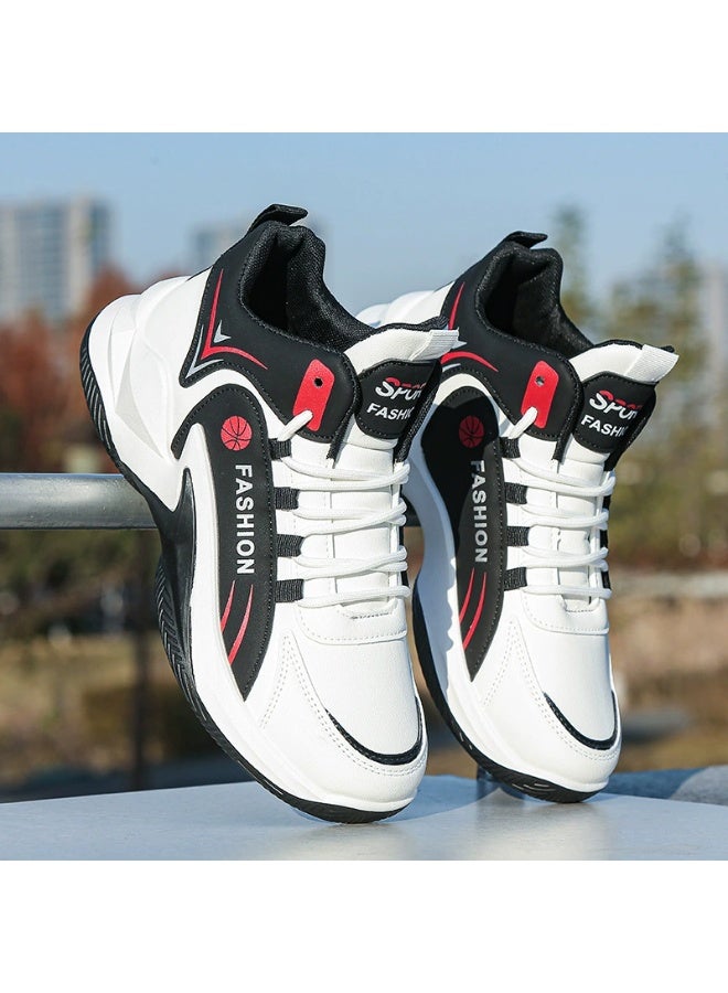 Men's Lace-up Chunky Sneakers, Athletic Shoes, Shock Absorbing And Breathable Shoes For Running Basketball Workout Gym