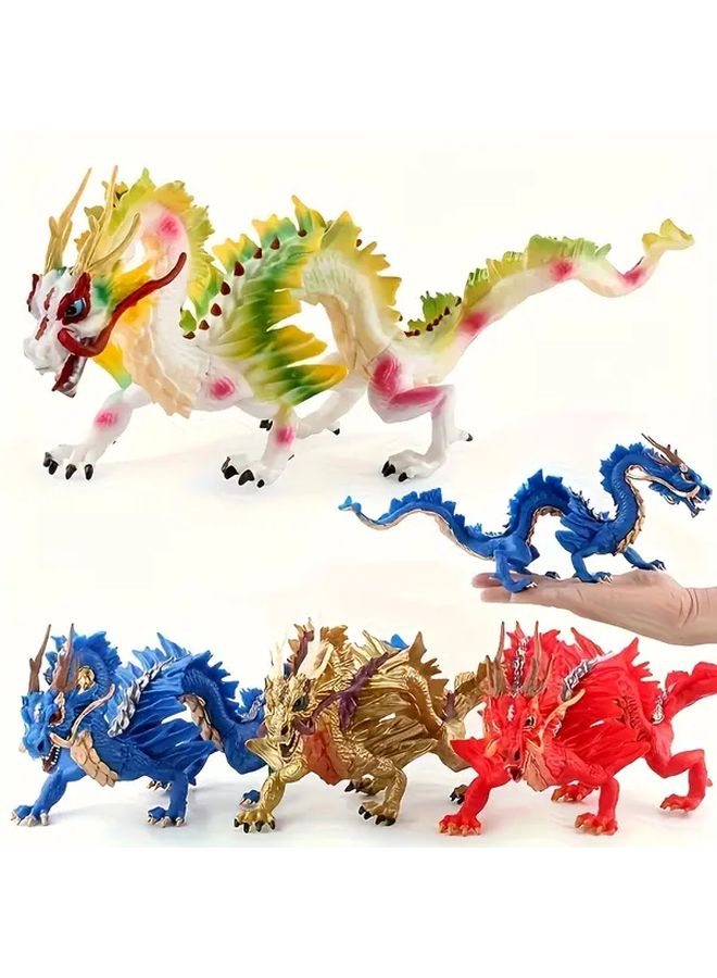 Blue Dragon Chinese Mythical Beast Statue Desktop Ornament New Year Gift - Image 5