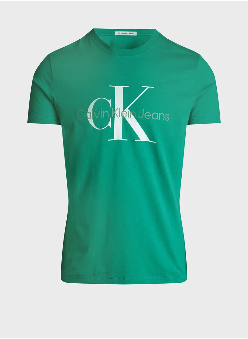 Calvin Klein Jeans Monologo Crew Neck T-Shirt