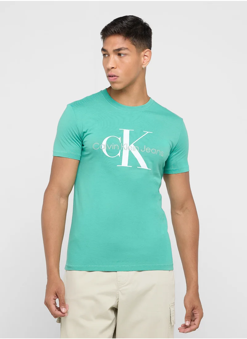 Calvin Klein Jeans Monologo Crew Neck T-Shirt