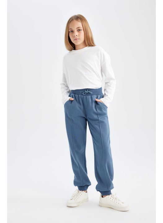 Girl Elastic Waist Basic Jogger Sweatpants