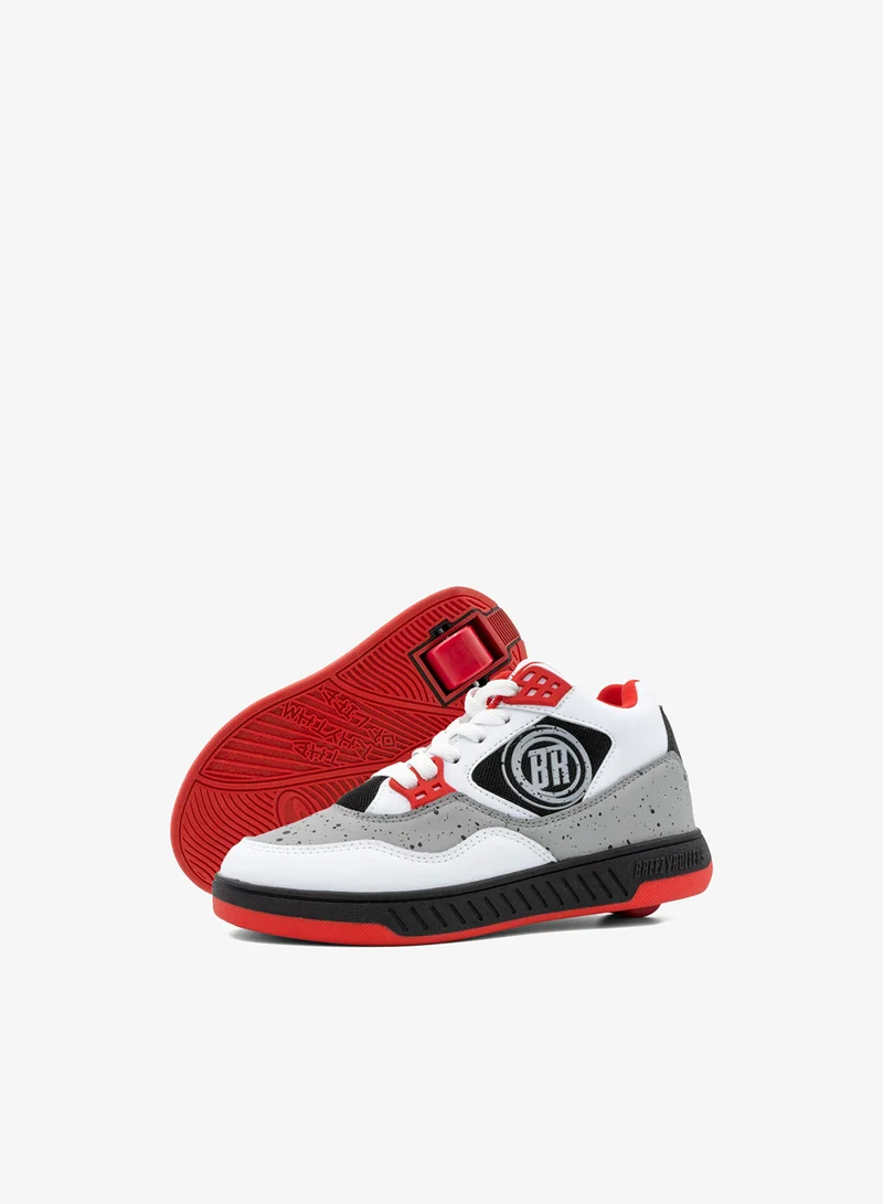 BREEZYROLLERS BREEZY ROLLERS Shoes with Wheels for Children, Roller Skates Sneakers Kids, From Children's Street Shoes to Roller Skates in a Few Seconds, Patented Click System, Trainers with Wheels for Girls & Boys