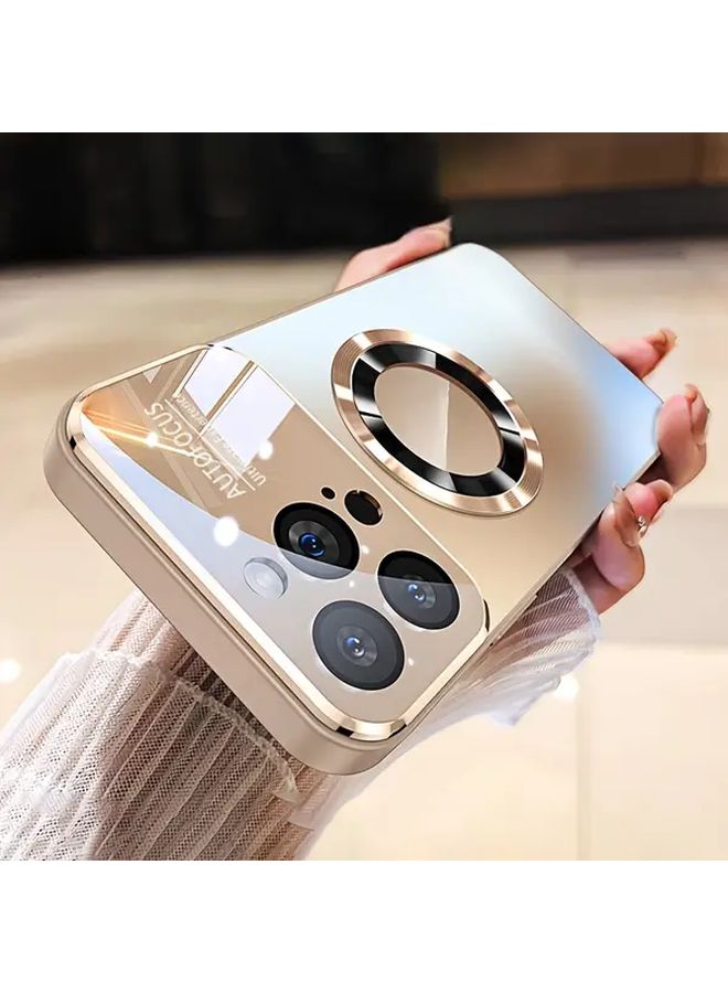 علبة شحن لاسلكي مغناطيسية لجهاز iPhone 16 Pro Max، التيتانيوم الأزرق، نافذة زجاجية، خلفية غير لامعة مقاومة للصدمات - Image 4