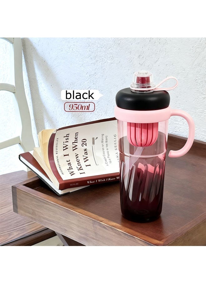 Lasola New Portable Water Bottle,Sports Water Bottle,Large Capacity Gradient Color Direct Drinking For Outdoor,Outdoor Water Bottle, High-Value Water Bottle For Student,Women,Water Bottle With Handle And Straw Tea Infuser Water Bottle Portable - Image 3