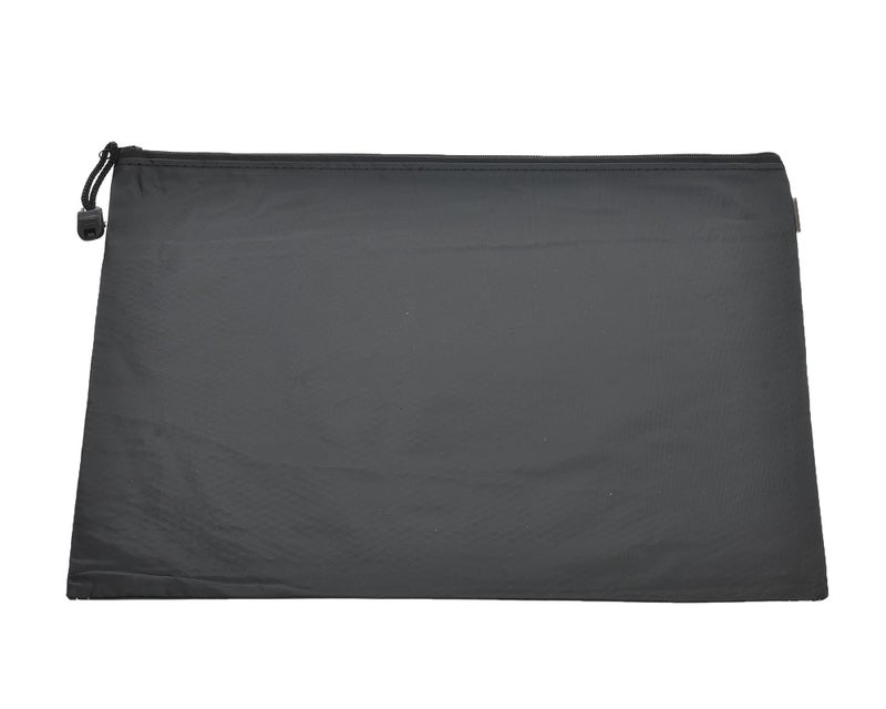 Zipper Pouch A3 High Quality Durable Document Holder with Smooth Zipper Closure Ideal for Office School and Travel Essentials Black
