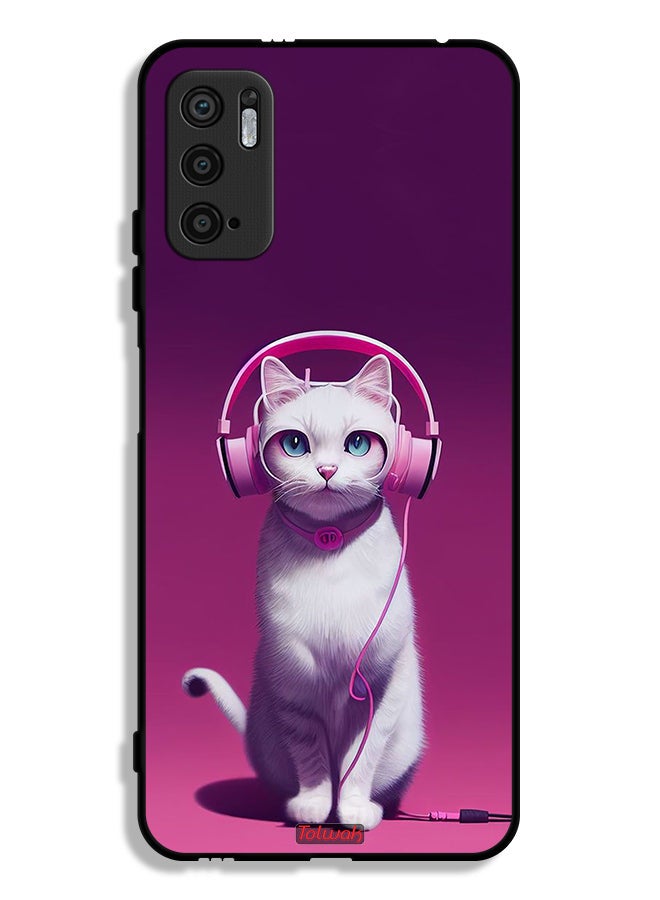 Tolwak غطاء واقي لجهاز Xiaomi Redmi Note 10 5G بتصميم قطة لطيفة - Image 1