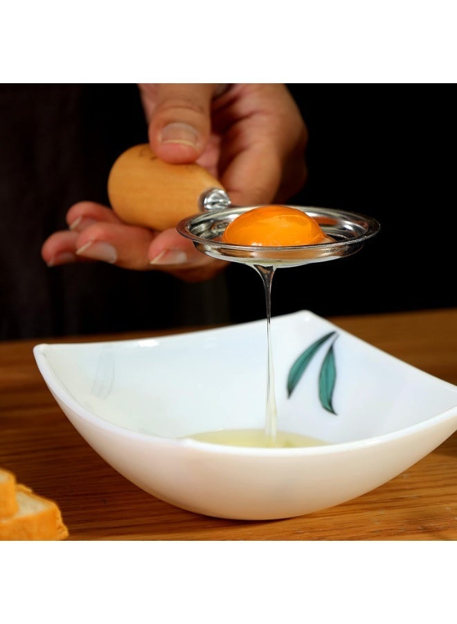 Stainless Steel Egg Yolk Separator with Wooden Handle - Image 3