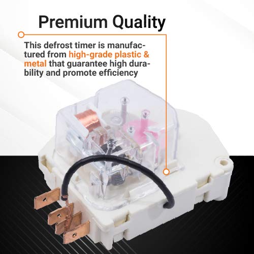 BlueStars Ultra Durable W10822278 Refrigerator Freezer Defrost Timer Replacement - Compatible with Whirlpool KitchenAid Kenmore Refrigerators - Replaces PS11723171 945514 482493 R0950217 2188372 - Image 5