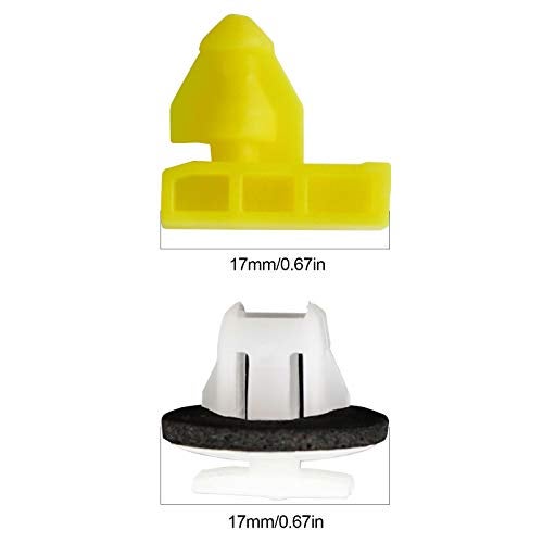 SING F LTD مجموعة مشابك تريم محيط أقواس العجلات للسيارات SING F LTD 40 قطعة مصنوعة من البلاستيك، مثبتات متوافقة مع Juke 76847JG00A 76882JG10A - Image 3