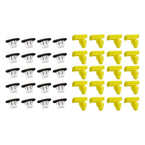 SING F LTD مجموعة مشابك تريم محيط أقواس العجلات للسيارات SING F LTD 40 قطعة مصنوعة من البلاستيك، مثبتات متوافقة مع Juke 76847JG00A 76882JG10A - Image 1