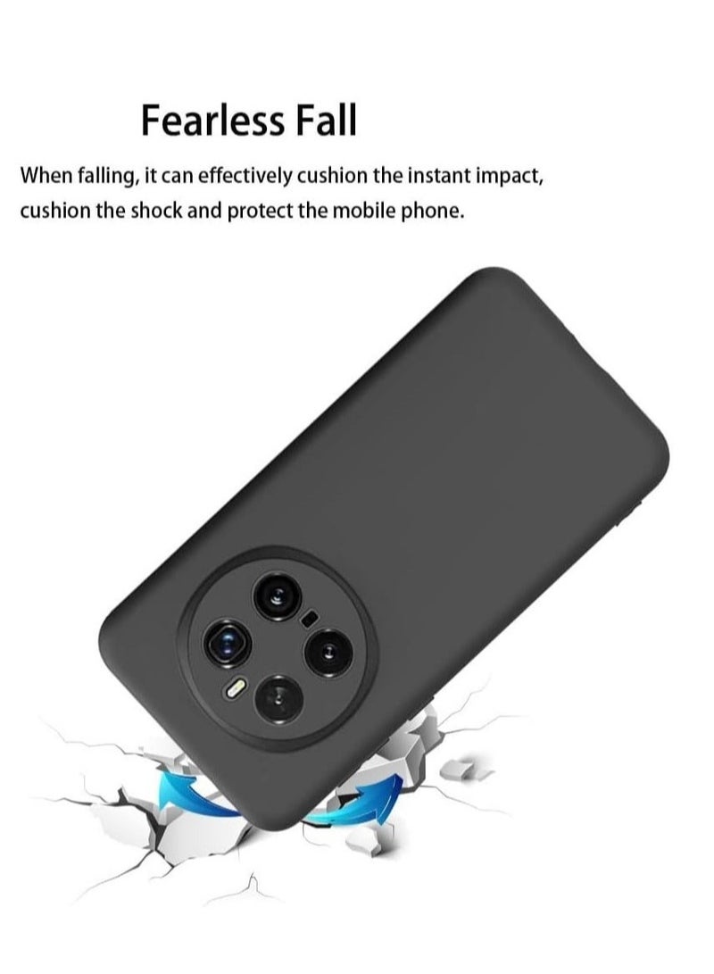 ELTRAZONE Soft Silicone Case for Honor Magic 7 Pro 5G (6.8-Inch) | Ultra-Thin & Anti-Scratch Protective Cover with Camera Protection | Shockproof & Flexible TPU Phone Case | Durable & Lightweight Design – Black/Clear - Image 3