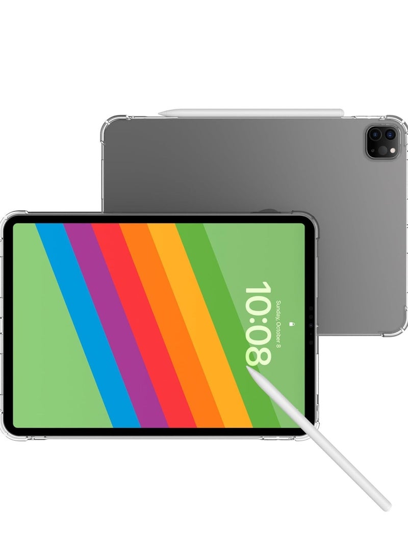 ELTRAZONE Soft TPU Protective Case for iPad Pro 13 Inch 2024, Lightweight, Anti-Scratch, Shockproof, Clear - Image 5