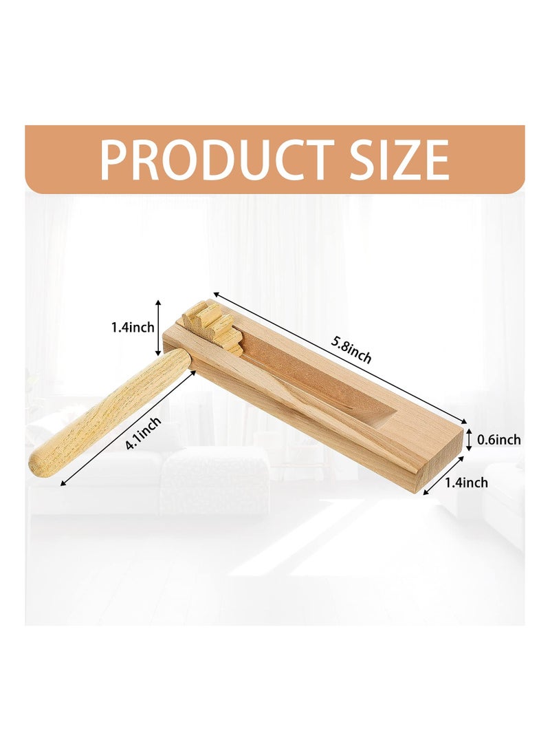 Y&D 4 Pcs Wooden Ratchet Noise Maker Traditional Mexican Rattle Instrument Toy for Birthday Present, Party Favor, Sports Events and Celebrations - Image 3