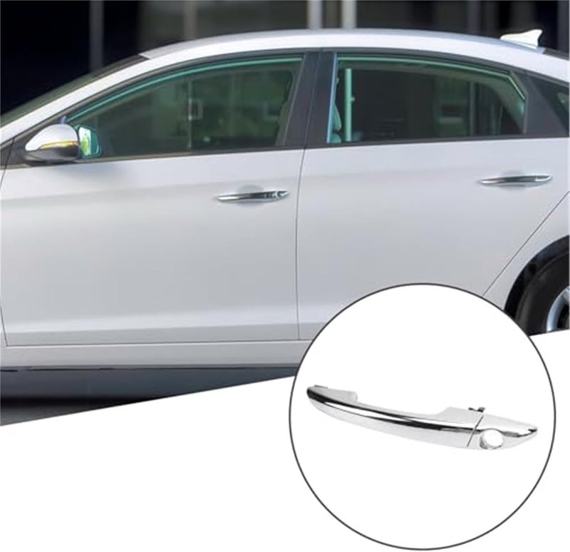 QASULER Front Left Chrome Door Handle for Sonata 2015-2019 - Image 3