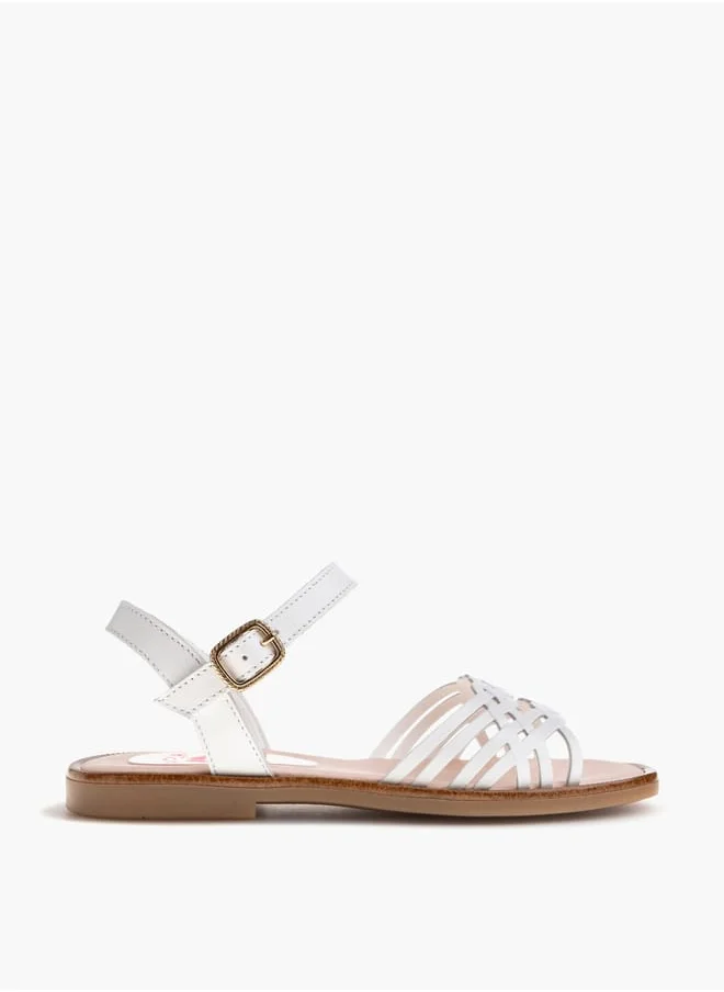 Pablosky Girls Strap Sandals With Buckle Closure