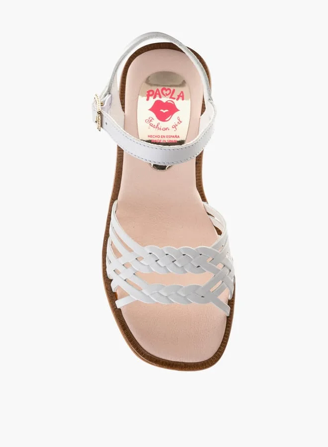Pablosky Girls Strap Sandals With Buckle Closure