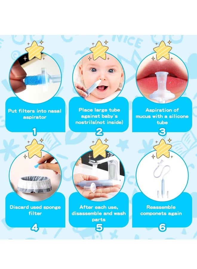 SnotSucker for Baby, Nasal Aspirator for Allergy Relief + Congestion Relief with 24 Extra Hygiene Filters - Image 5