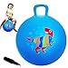 ZOOJOY Hopper Ball for Kids18In Bouncy Balls with Handle Blue Dinosaur Indoor Outdoor Boys Toys for Active Play with Pump Easter Basket Stuffers Girls Boys Gifts for 3 4 5 6 7 8Yr Balance Toys - Image 2