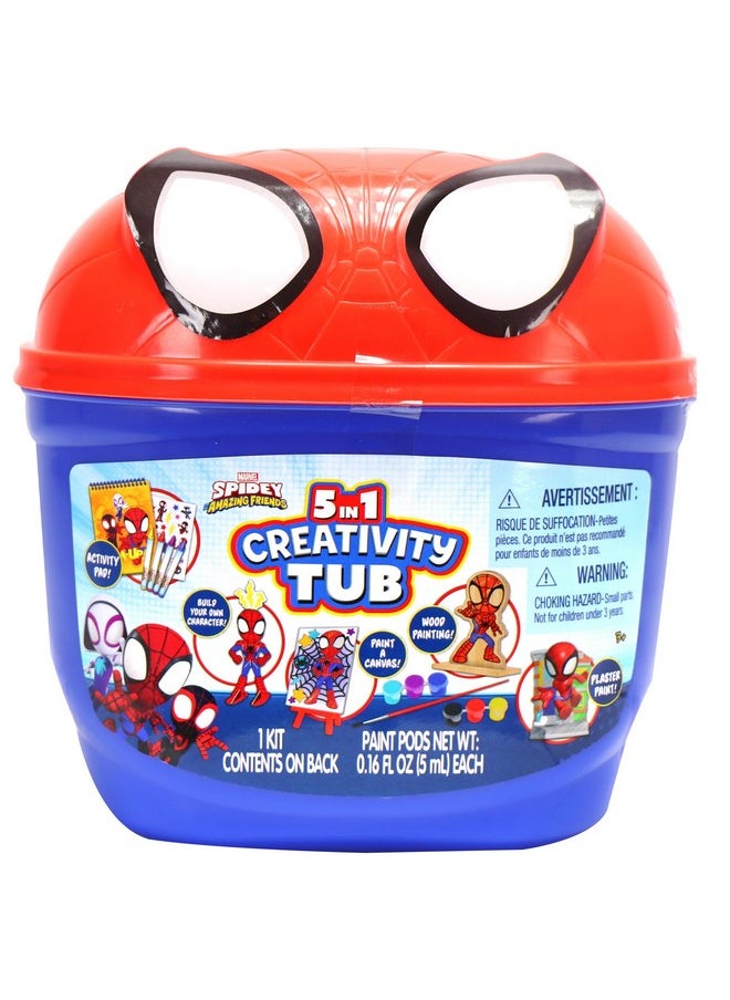 Tara Toys Marvel Spidey And His Amazing Friends 5 In 1 Creativity Tub  - Image 1
