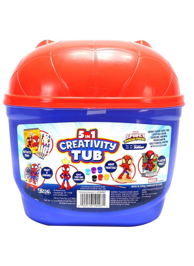 Tara Toys Marvel Spidey And His Amazing Friends 5 In 1 Creativity Tub  - Image 3