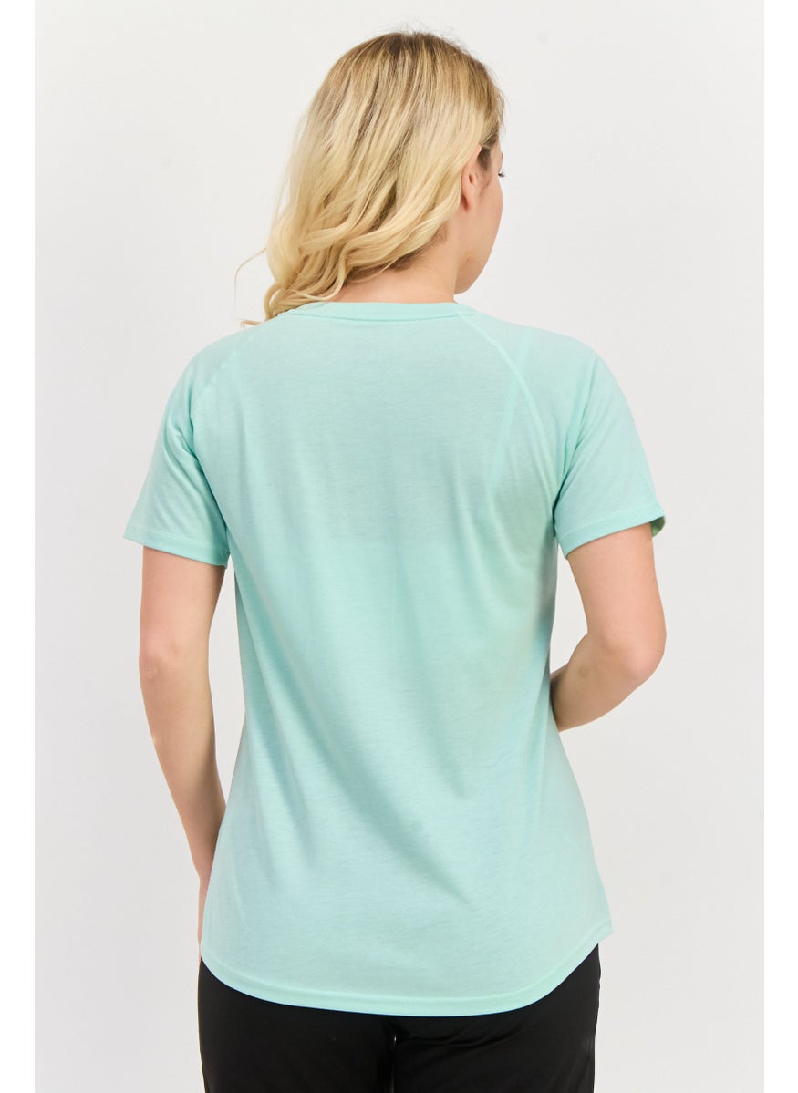 PUMA Women Sportswear Fit Short Sleeve Training Top, Mint Green  - Image 3