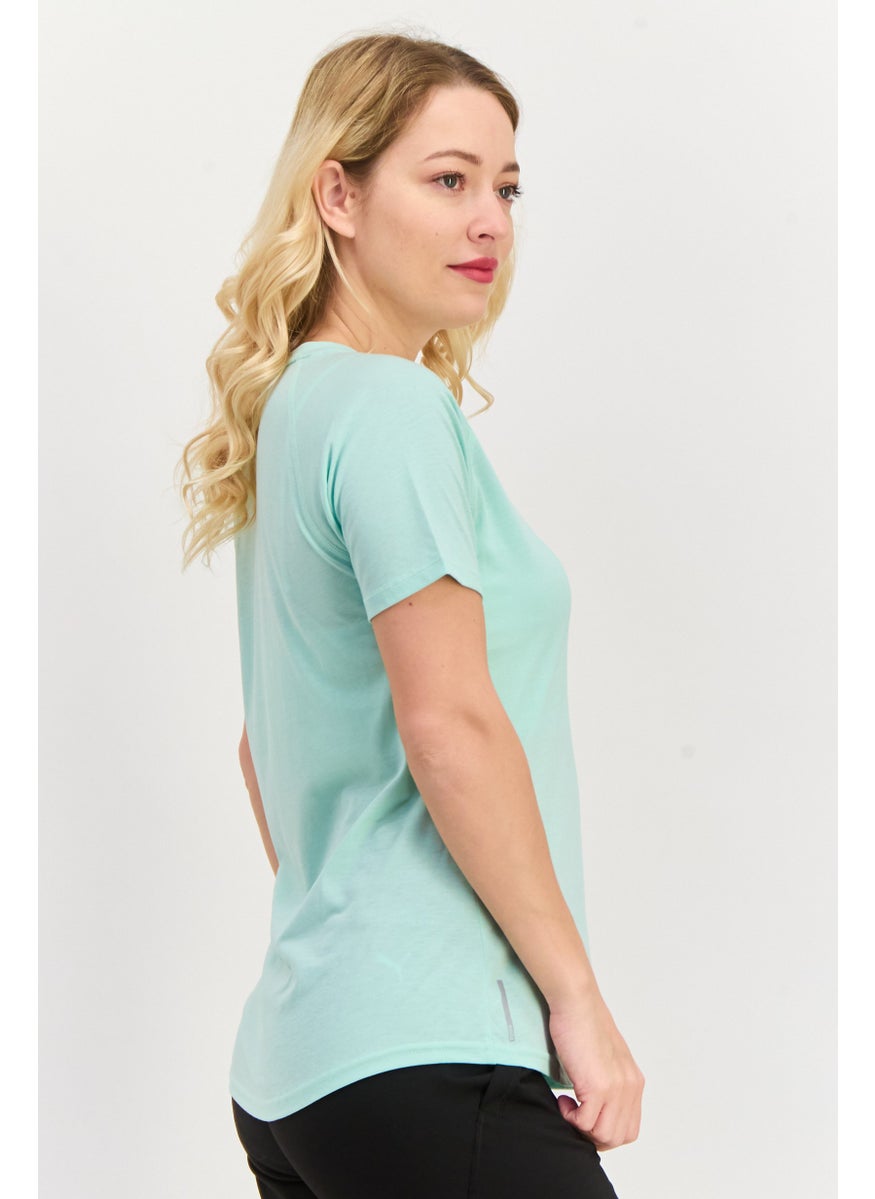 PUMA Women Sportswear Fit Short Sleeve Training Top, Mint Green  - Image 2