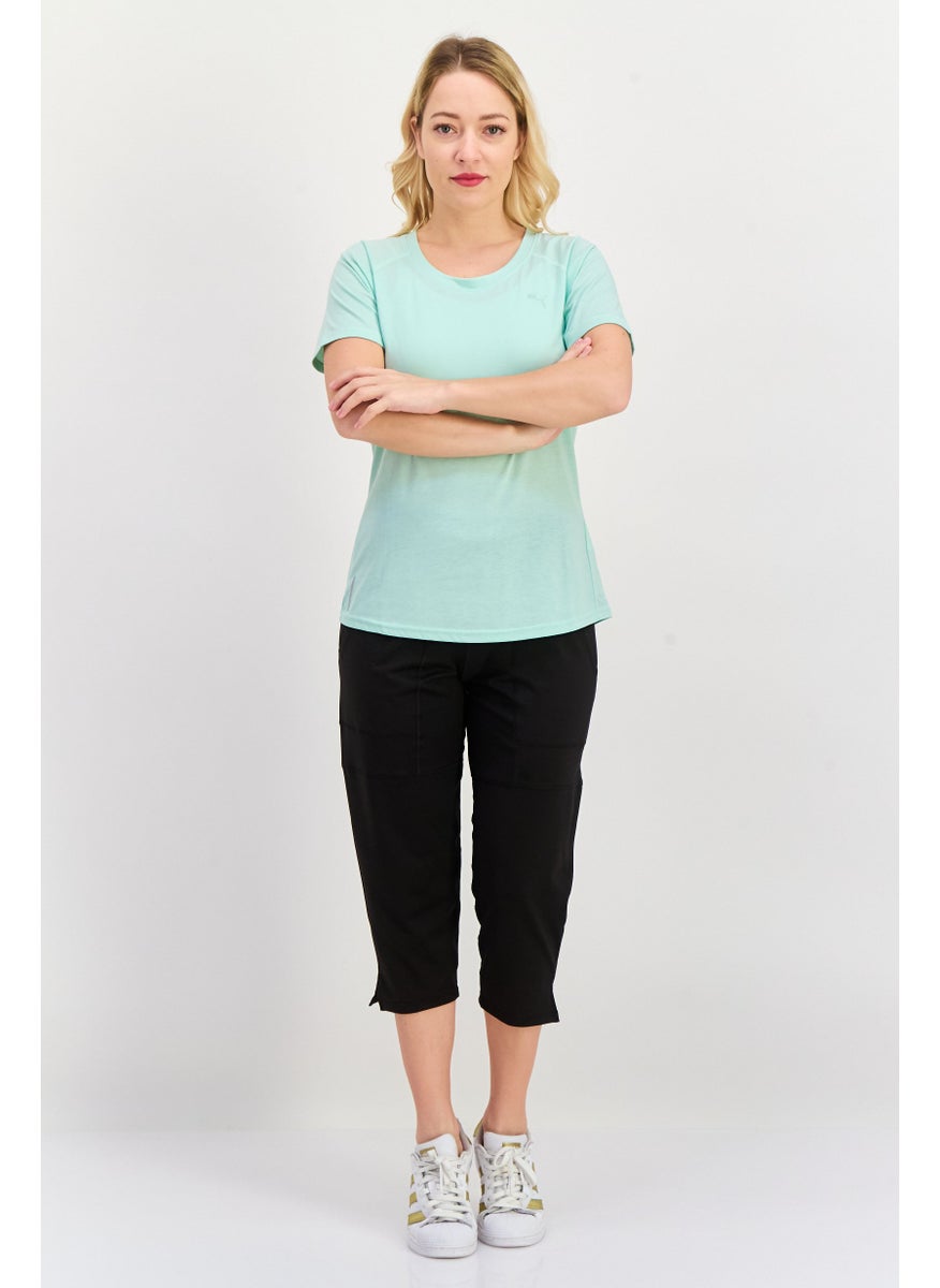 PUMA Women Sportswear Fit Short Sleeve Training Top, Mint Green  - Image 4