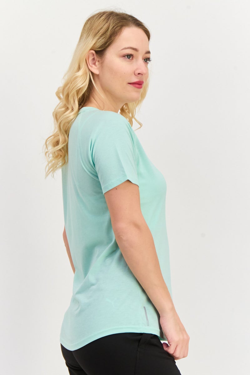 PUMA Women Sportswear Fit Short Sleeve Training Top, Mint Green - Image 2