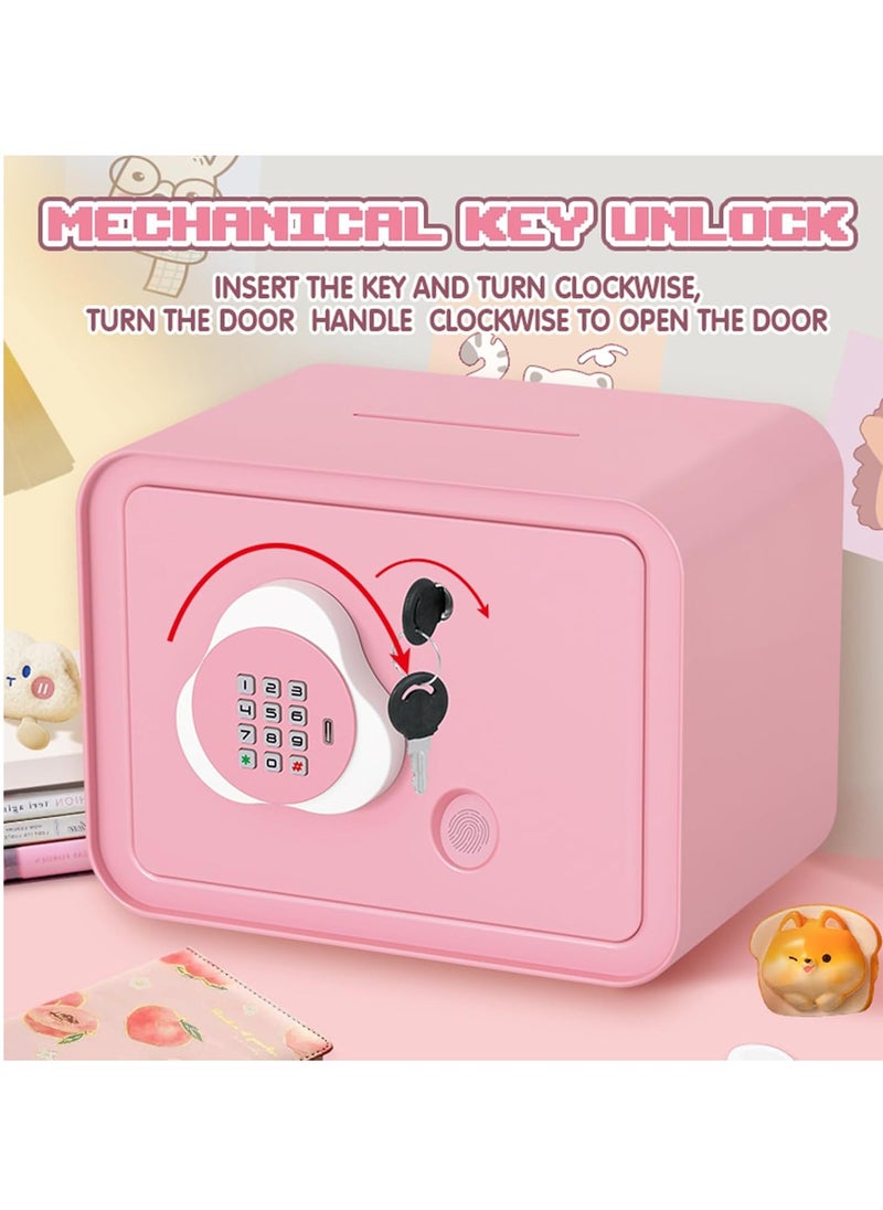Electronic Money Saving Box Money Coin Bank Money Box with ATM Password Protected and Key Kids Piggy Bank Simulated Fingerprint Unlocking Safe ATM Cash Coin Savings Box Musical Toy for Boys Girls Holiday Party Birthday Gift  - Image 5