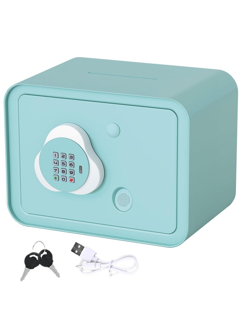 Electronic Money Saving Box Money Coin Bank Money Box with ATM Password Protected and Key Kids Piggy Bank Simulated Fingerprint Unlocking Safe ATM Cash Coin Savings Box Musical Toy for Boys Girls Holiday Party Birthday Gift  - Image 1