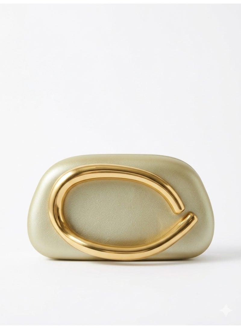 LIFESTYLISH Crossbody evening bag Uniquely designed ZS-1 - Gold - Image 1