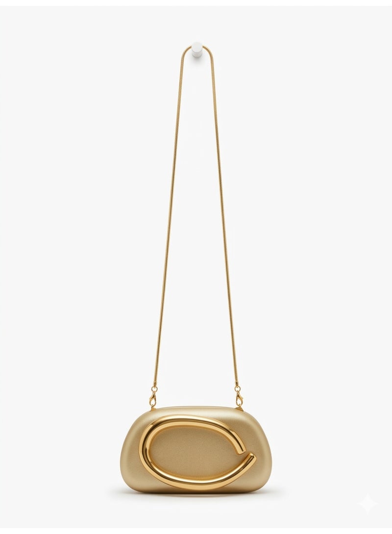 LIFESTYLISH Crossbody evening bag Uniquely designed ZS-1 - Gold - Image 2