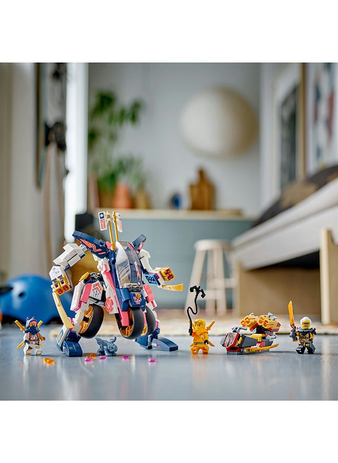 LEGO - Ninjago Sora’S Transforming Mech Bike Racer 71792 Building Toy Set; Featuring A Mech, A Dragon And 3 Minifigures; Gift For Kids Aged 8+ Who Love Buildable Toys And Ninja Action (384 Pieces) - Image 1