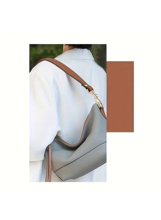 23 Inch Faux Leather Replacement Strap with Golden Toned Clasps Dark Brown DIY Accessory for Women Handbags Wallets Shoulder Bags Crafting Purse Making Supplies Customization - Image 5