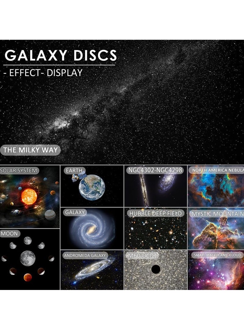 TIGER Star Projector, Planetarium Galaxy Projector for Bedroom – 360° Rotation, 4K Replaceable 12 Galaxy Discs, Large Projection Area Sky Night Light for Kids & Adults – Perfect for Relaxing & Sleep - Image 3