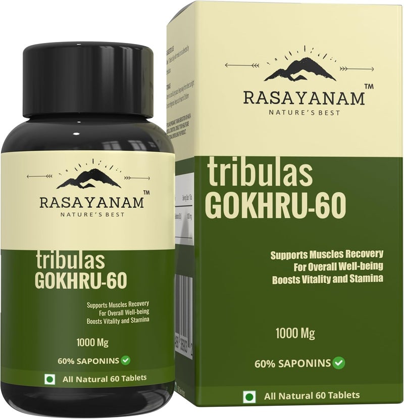 Rasayanam Tribulas Gokhru-60 Tablets 1000mg - Image 1