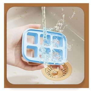 NAIDEV Ice Cube Tray Silicone Tray Large Capacity for Home Bar Use Small Freezer Frozen Mold High and Low Temperature Resistance Ice Mold Practical for DIY Molds Food Cake Molds Set of 4 - Image 2