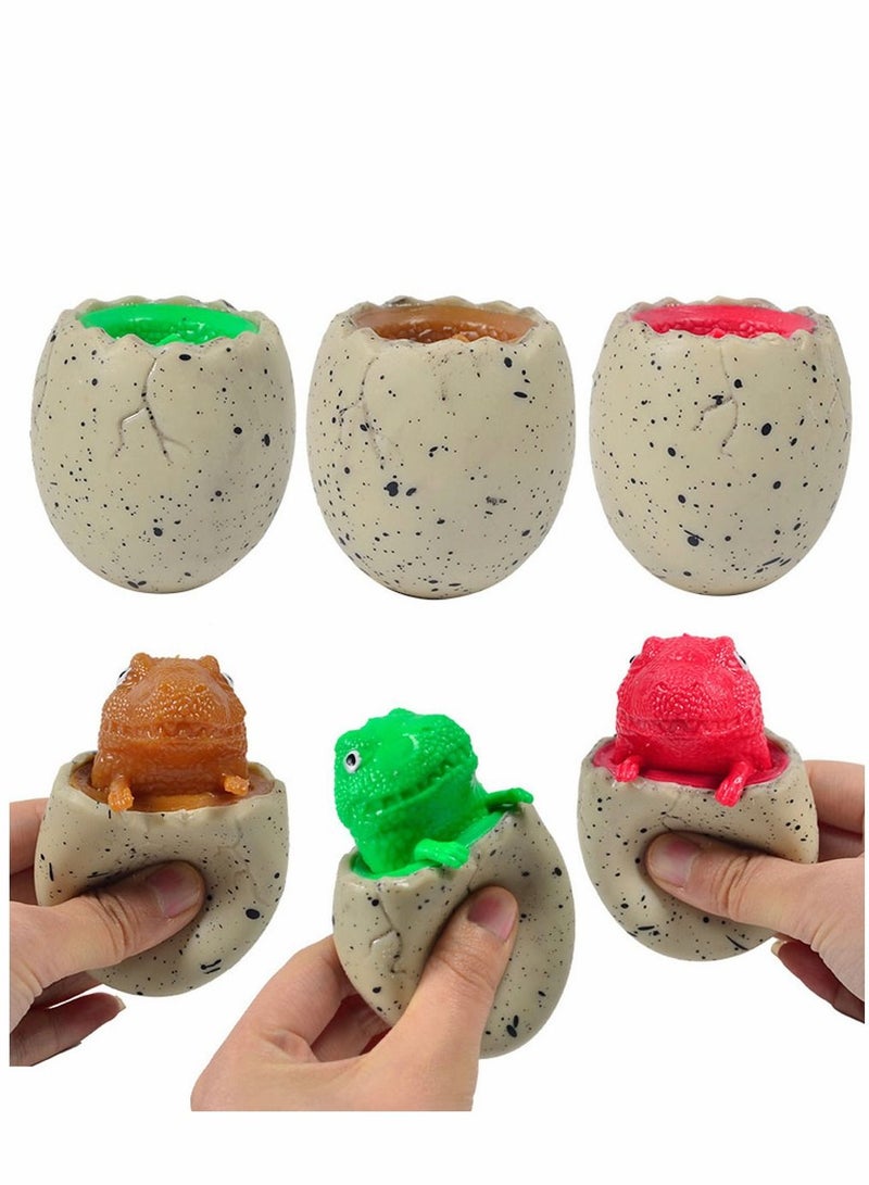 SYOSI Squeeze Dinosaur Toys Decompression Evil Tyrannosaurus Rex Cup, Sensory Fidget Toys, Squishes Toy Stress Relief for Kids & Adult Tricky Funny 3 PCS/ Set - Image 1