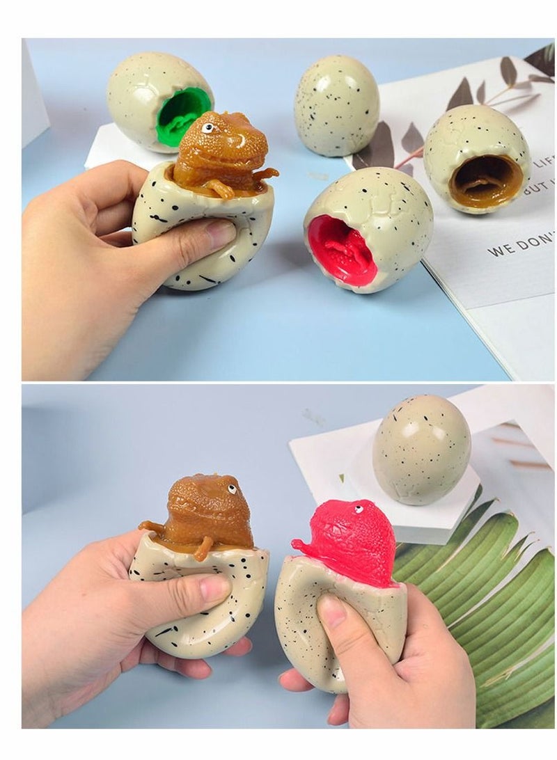 SYOSI Squeeze Dinosaur Toys Decompression Evil Tyrannosaurus Rex Cup, Sensory Fidget Toys, Squishes Toy Stress Relief for Kids & Adult Tricky Funny 3 PCS/ Set - Image 5