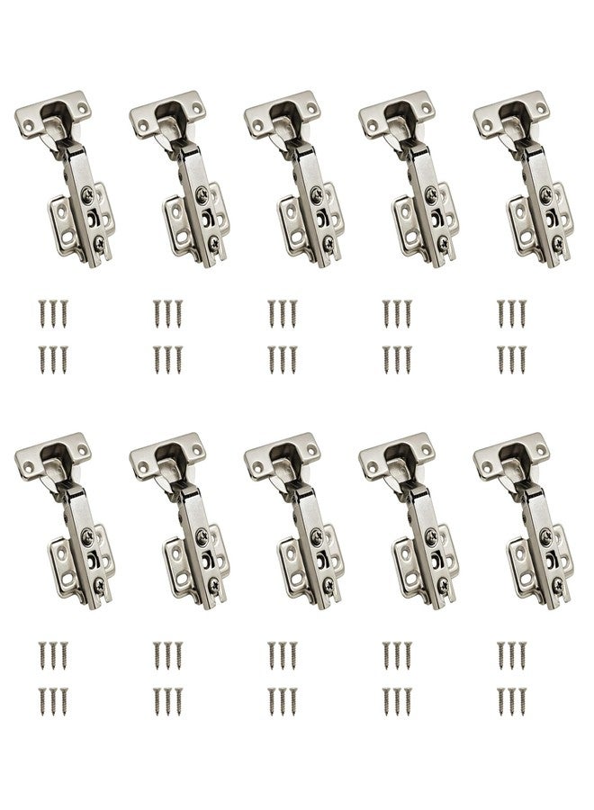 VOLO 10 Pieces (Pack of 5 Set) Concealed Cabinet Hinges with Screws | 0 Crank - Full Overlay | Auto Hinges for Kitchen Cabinets, Mild Steel European Style Hinge for Home, Office & Wardrobe - Image 1