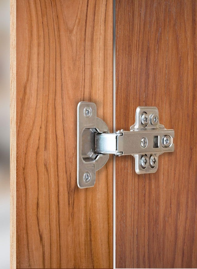 VOLO 10 Pieces (Pack of 5 Set) Concealed Cabinet Hinges with Screws | 0 Crank - Full Overlay | Auto Hinges for Kitchen Cabinets, Mild Steel European Style Hinge for Home, Office & Wardrobe - Image 5