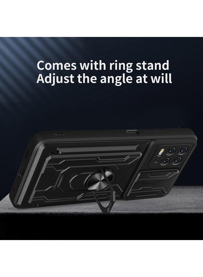 اس-توب جراب لهاتف Motorola Moto G100 مزود بغطاء منزلق من مادة TPU+PC مع فتحة بطاقة - Image 5