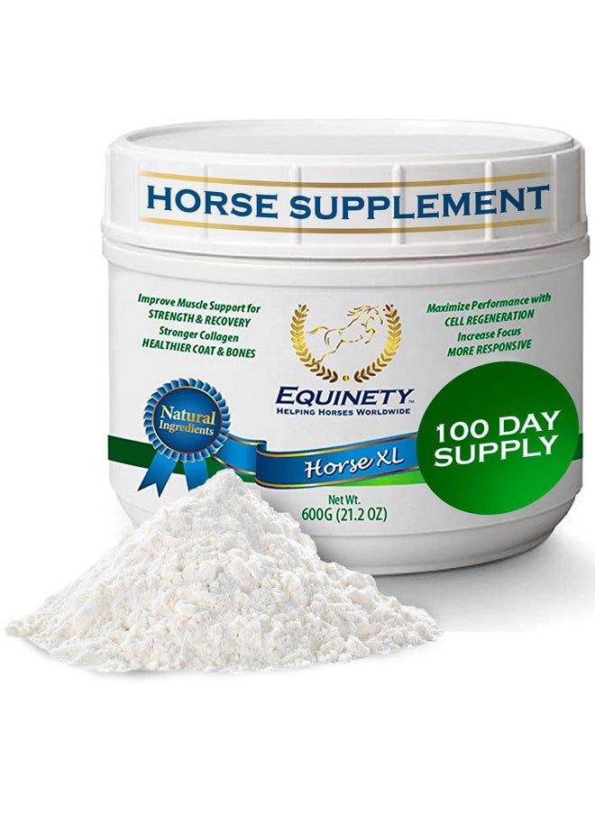 Equinety 100 Day Supply Horse Xl Horse Supplements Horse Care W/ 8 Essential Amino Acids To Promote Cellular Repair No Soy Or Sugar Coat Defense For Horses Horse Joint Supplement & Horse Hoof Supplements  - Image 1