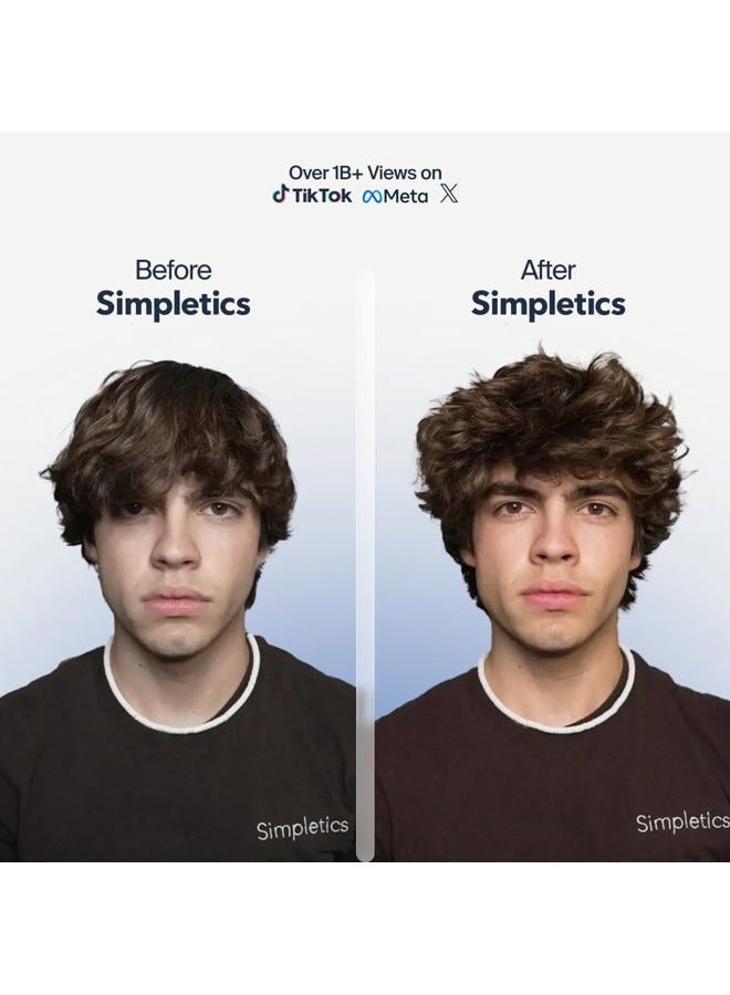 Simpletics Himalayan Sea Salt Hair Spray (Vanilla Scent) – Natural 5-Ingredient Formula for Beach Waves & Volume – Light Hold, Non-Greasy, Paraben & Sulfate Free – Unisex 8 fl oz - Image 2