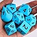 IUSTIDIE 7Piece Jumbo Silicone DND Dice Set 25mm Oversized Dice DD Dice Round Edges Soft Perfect Bouncer for DD RPG Bar Pub Club Party GamesBlue wBlack Numbers - Image 4