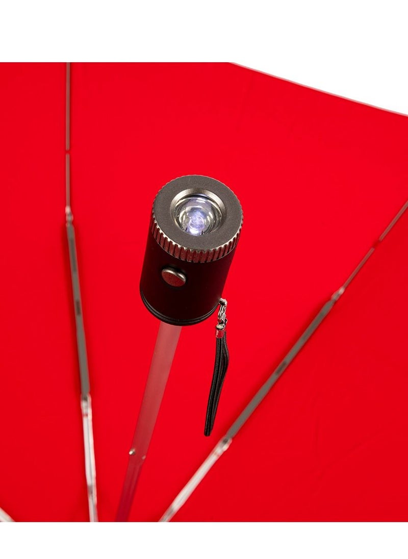 BiggBrella - Red Umbrella With Led Torch Handle Durable - Image 1