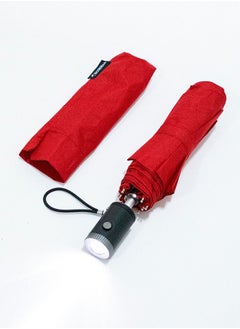 BiggBrella Red Umbrella With Led Torch Handle Durable  - Image 3