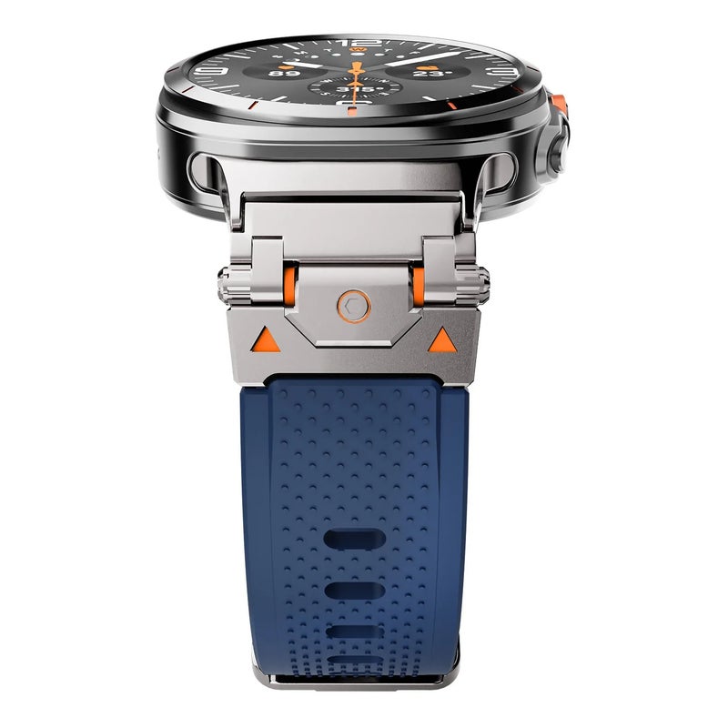 Bluejw Replacement Silicone Watch Strap for Samsung Galaxy Watch Ultra 47mm – Sports Band with Titanium Connectors, Durable & Comfortable Replacement Watch Band - Image 1
