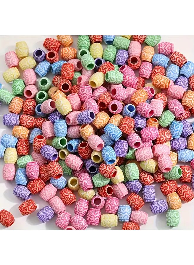 300pcs Large Hole Beads For Jewelry Making In Pastel And Vibrant Colors - Image 1